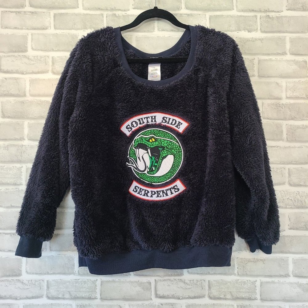 INTIMO Riverdale Womens' Southside Serpents Fleece Pajama Top Only Size Large